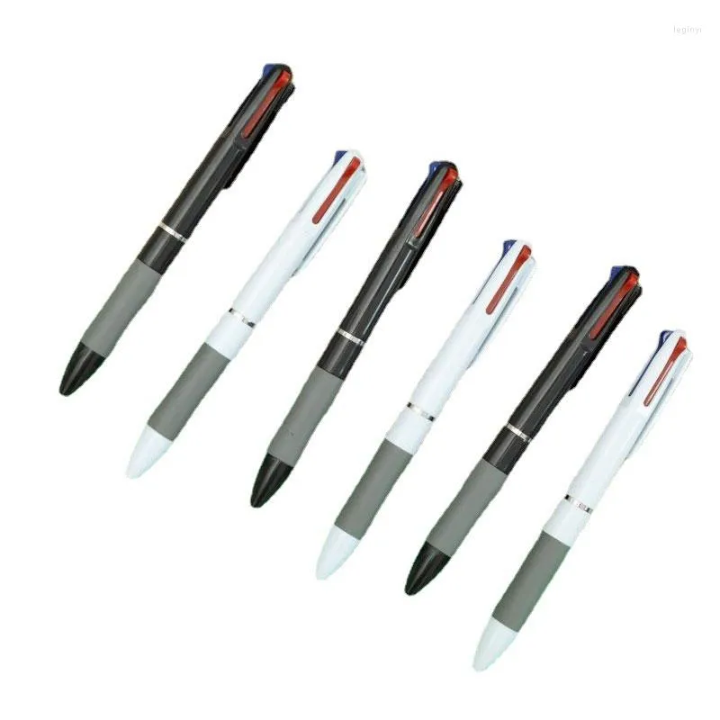 Pièce stylo à bille Kawaii silice 3 encre colorée noir bleu rouge stylos à bille pour écrire enfants étudiants cadeau papeterie