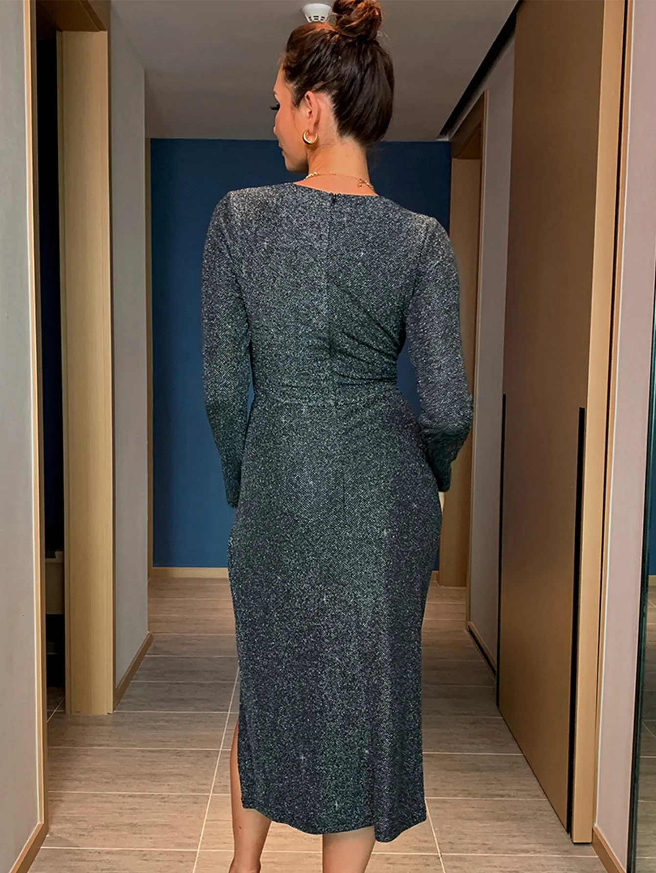 chinese dress ladies Amazon.com: BeryLove Womens Velvet Dresses Cocktail Formal Midi Christmas Party  Dresses Long Sleeve Winter Wedding Guest Dress 0010 Black S : Clothing,  Shoes & Jewelry