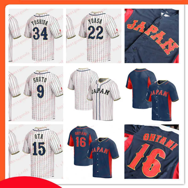 Custom 2023 Team Japan Baseball Jersey Yu Darvish Seiya Suzuki