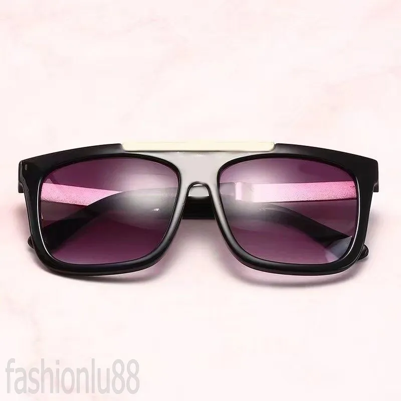 نظارة شمسية للسيدات مصممة ظلال نظارات فاخرة اللون الأسود رمادي رمادي رفيع الدقيق ،