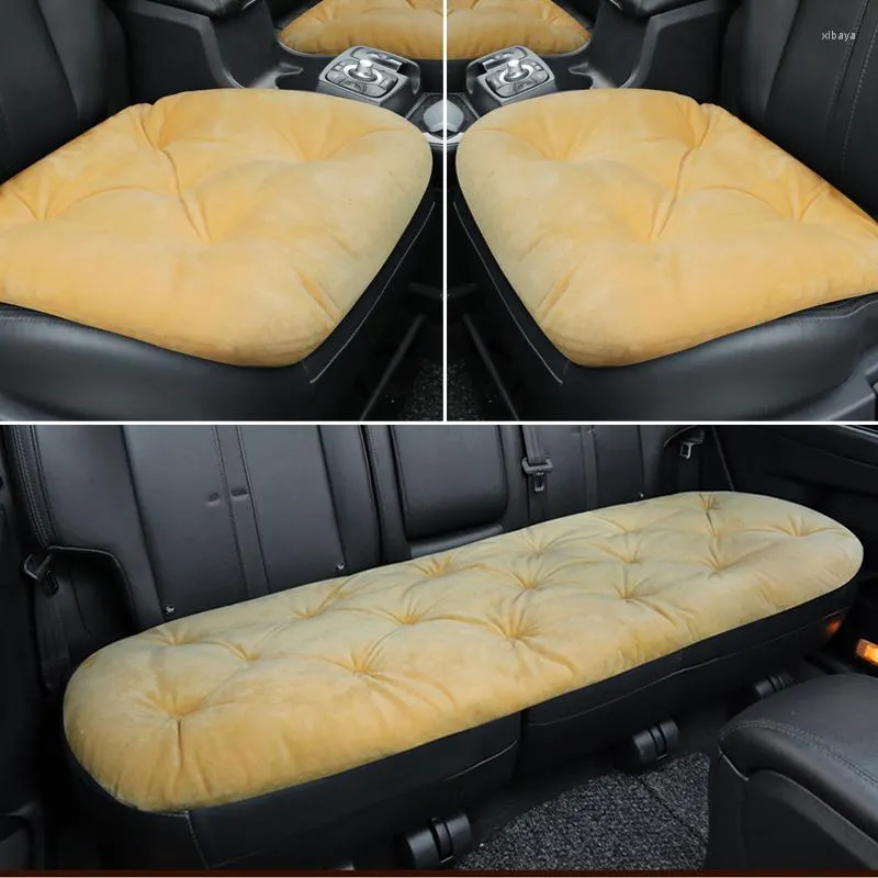 Auto -stoelbedekkingen Warm Cover Protector Pad Universal voor Winter Autumn Auto Plush Cushion Mats Interior Truck SUV Van