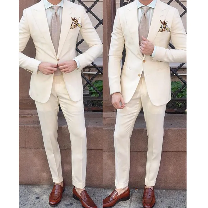 Men's Slim-Fit Two-Piece Suit With Tailored Blazer And Pants For Modern Formal Wear main image 0