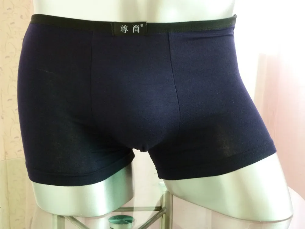Fasion High Quality Bamboo Underwear Men XL XXL XXXL XXXXL 5XL 6XL Size Men  Boxer Underwear Plus Size Flat Feet Panties black