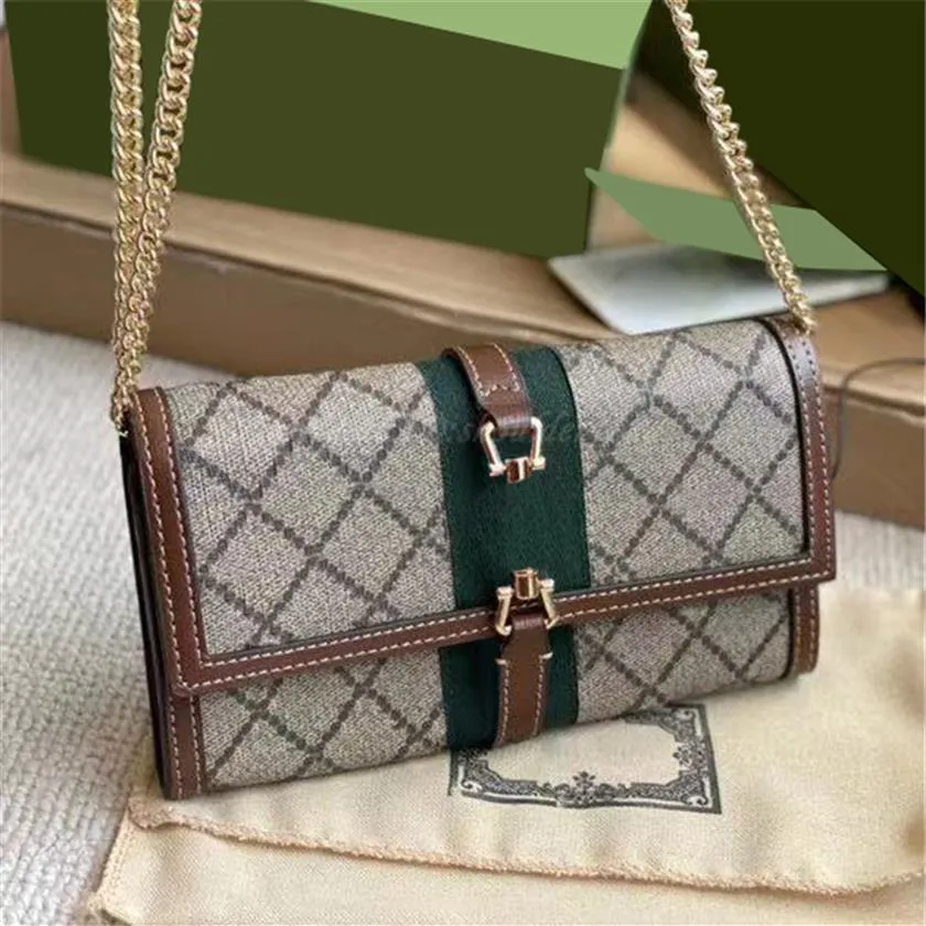 Wallets Designers Luxury Handbags Shoulder Crossbody Chain Bags Women Purses Clutch Bag Double Letters Dots Twill Braided Belt Zip268J