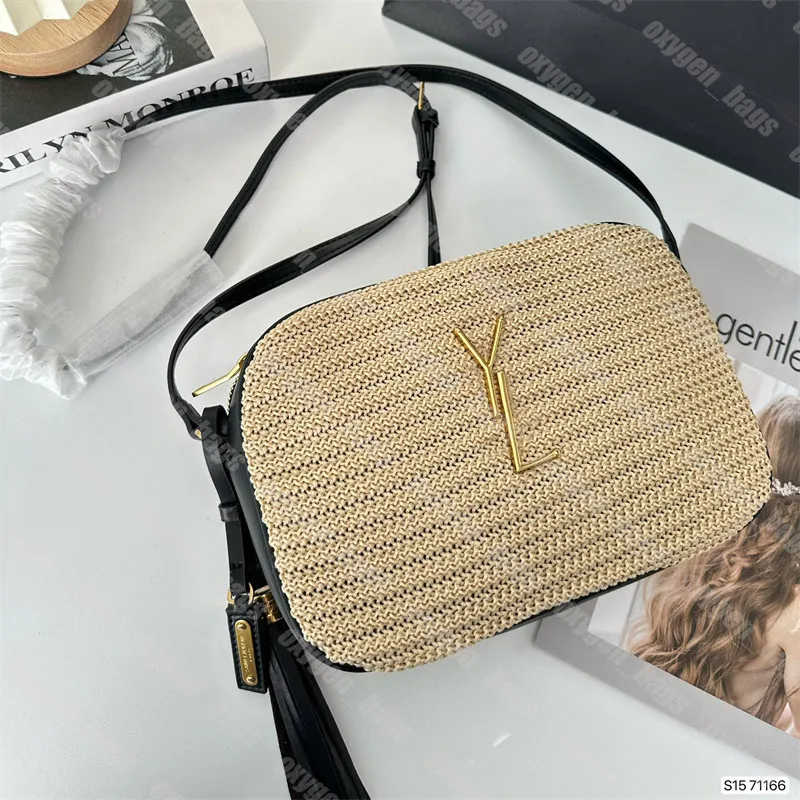 Lou mini bag in outlet raffia and vintage leather