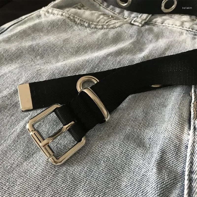 Black Canvas Full Hole Belts For Women And Men Fashionable Waistband Rope Straps For Jeans Dresses And Clothes Accessories For Ladies Girls Boys From Wonderline2 10.28 DHgate.Com
