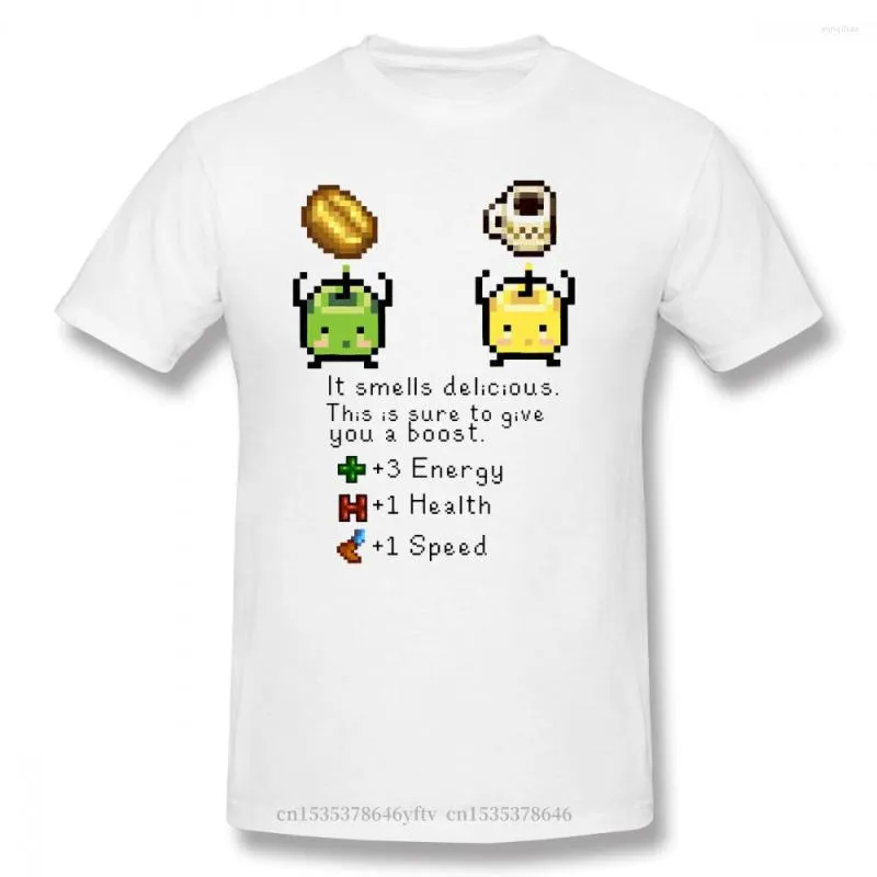 Heren T-shirts Stardew Valley Farm Pelican Town Game voor koffie Junimos grappig Crewneck Cotton 2023 T-shirt