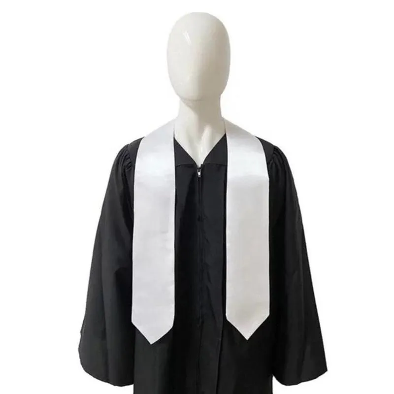 Sublimering tom examen tie rollstolar grad parti gåva för studenter 60 70 tum polyester värmeöverföring examen sjal rra