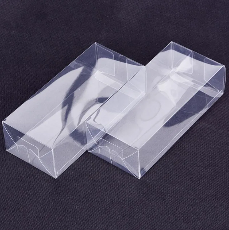 Caixas de exibição retangulares Plástico Transparente Clear Pvc Packaging Box Amostra Gift