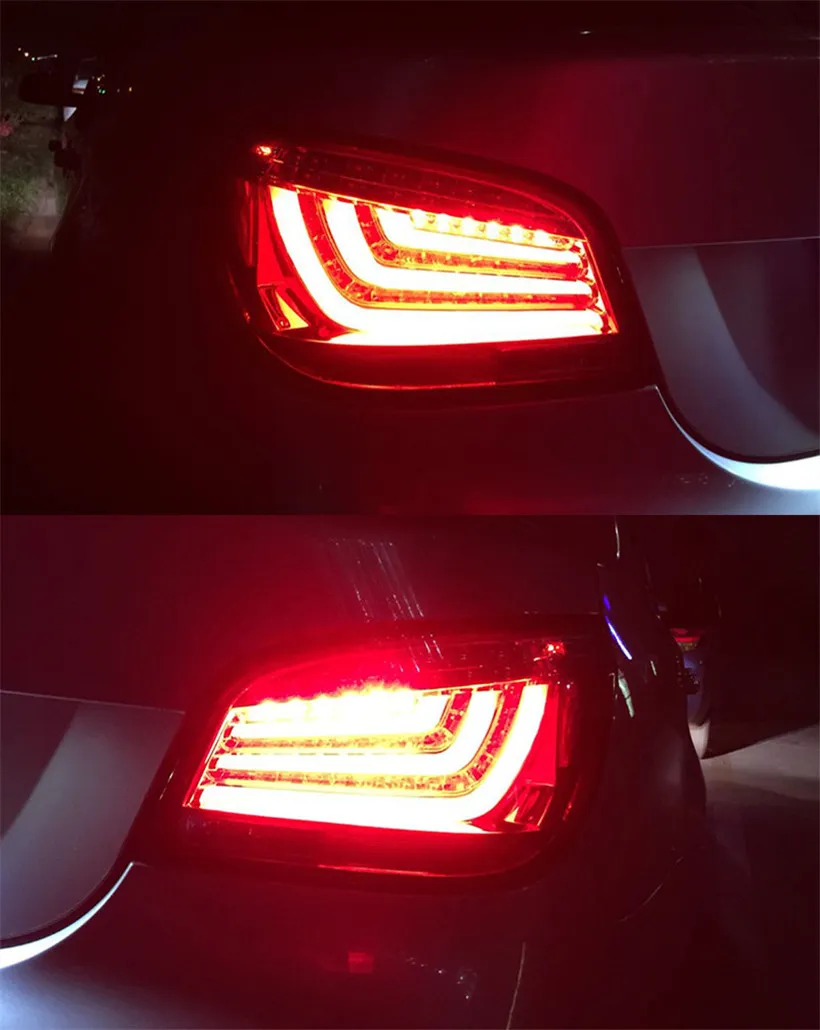 Accessoires automobiles feu arrière pour BMW E60 520I 523I 525I 530I 2003-2010 feux arrière lampe arrière LED clignotant frein de recul antibrouillard Lig225W