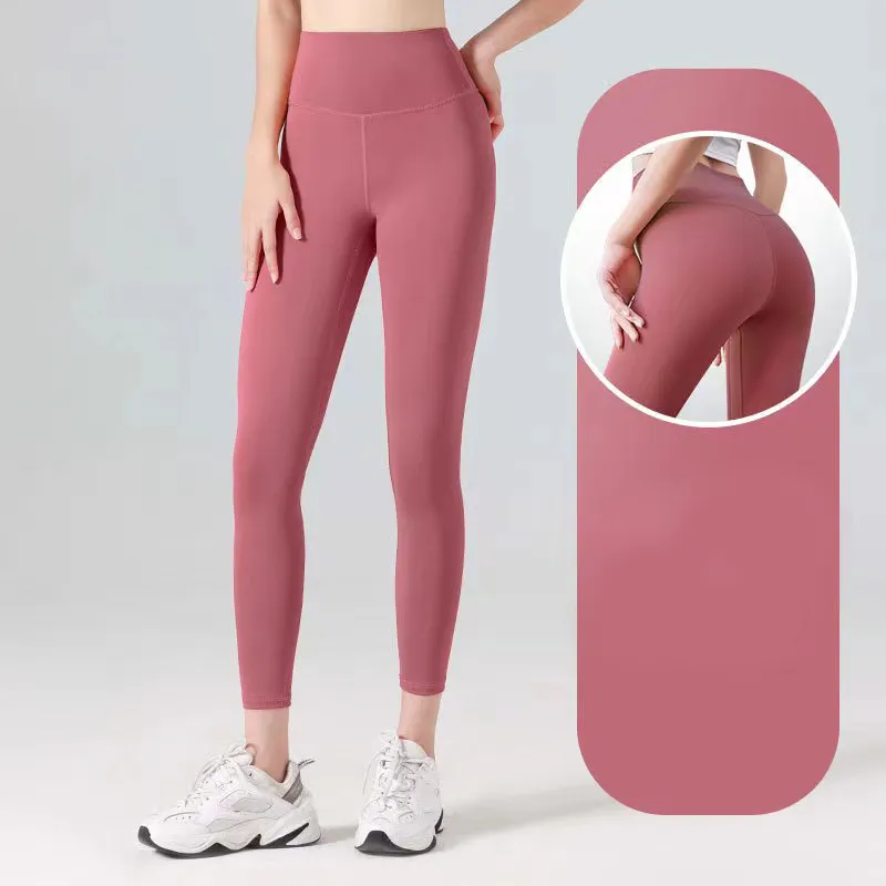 Pantalons pour femmes femmes yoga leggings pantalons legging pantalon sport élastique fitness dame globale activewears collants complets taille haute pantalon Lady Outdoor Sport