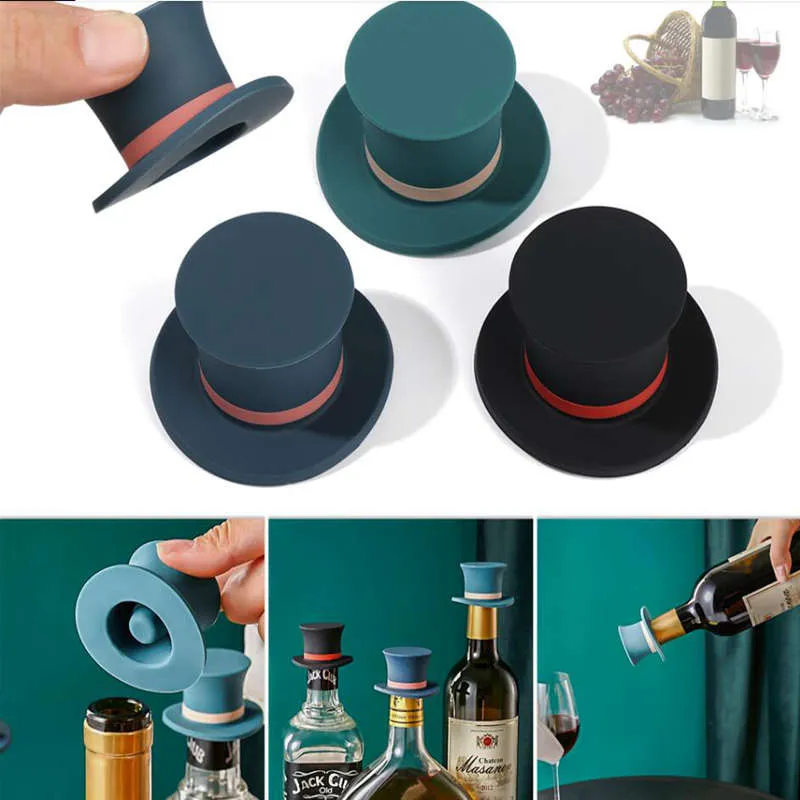 Silicone Champagne Wine Beer Bottle Cork Plug Plug Wine Bottle Sealer Tap Stopper Bar Ferramenta de cozinha Plugue do selador selado