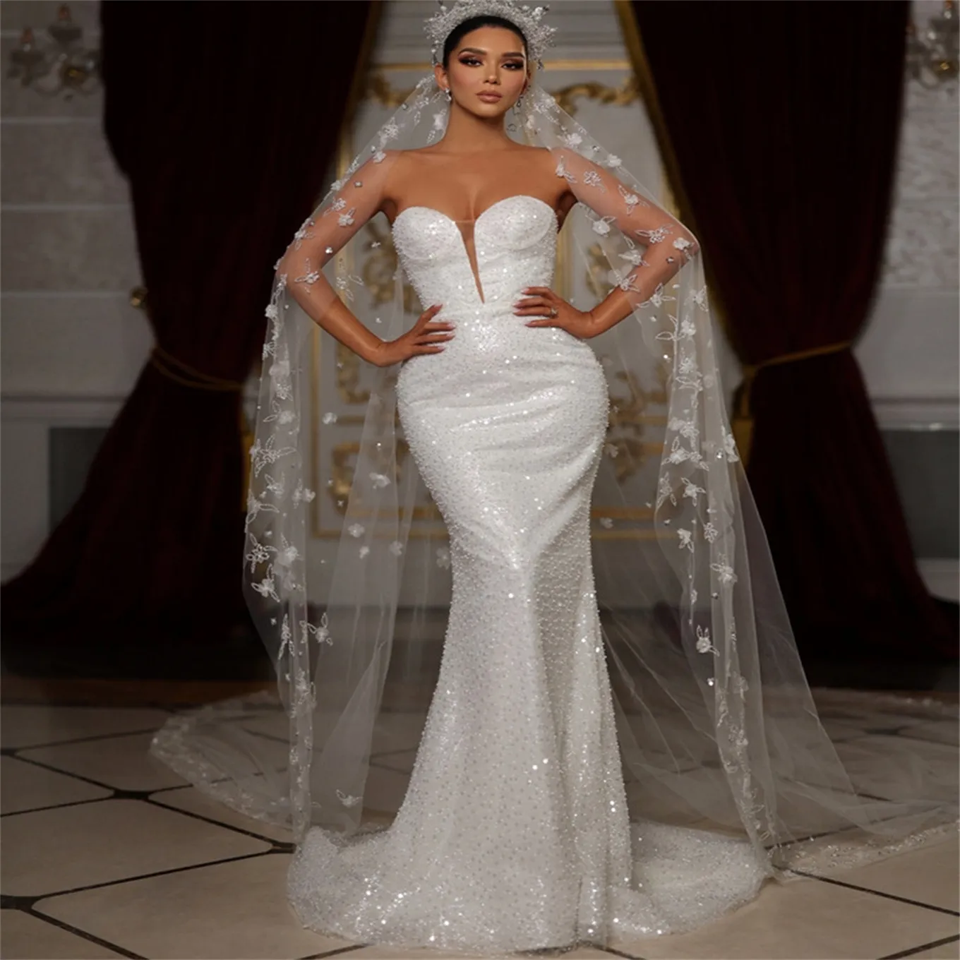 Elegant Mermaid Wedding Dresses Sweetheart... From Huifangzou, $134.14 |  DHgate.Com