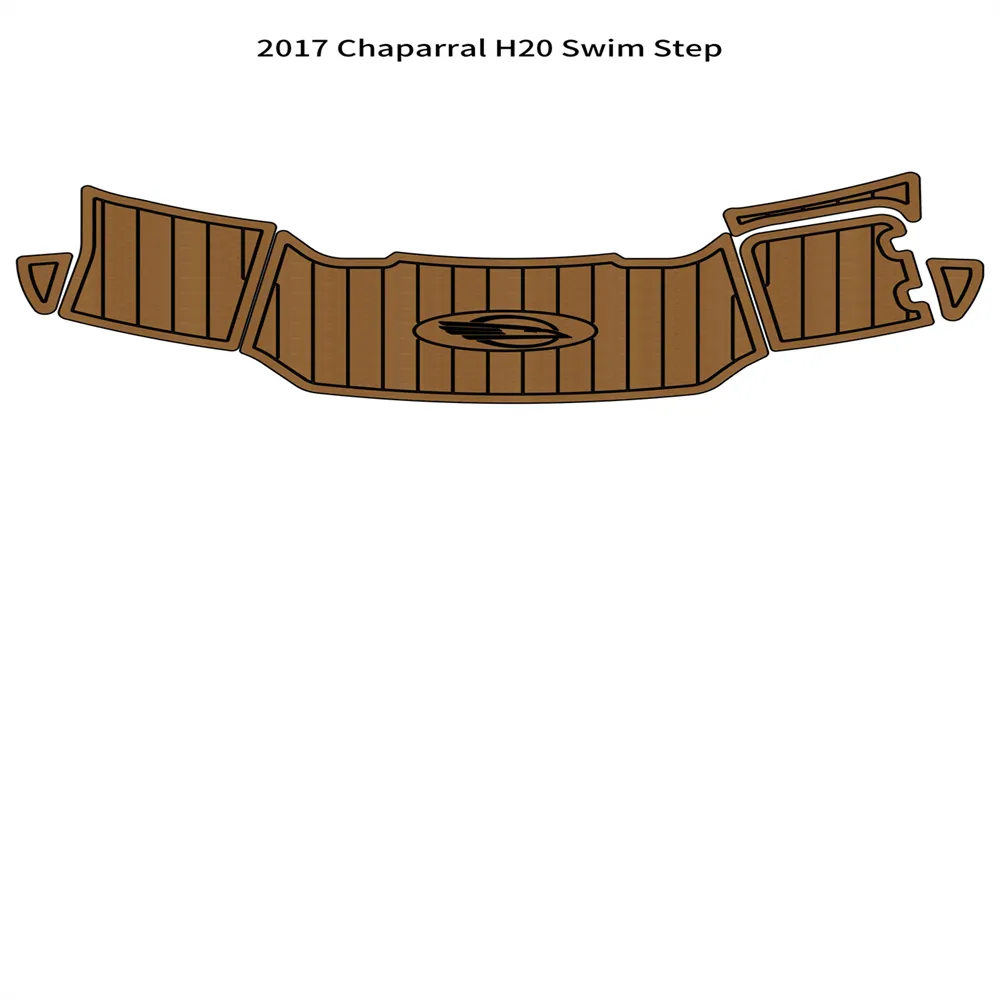 2017 Chaparral H20 Swim Step Platform Boat Eva Foam Faux Teak Deck Golv Pad Mat Självstöd Ahesiv SEADEK GatorStep Style Floor