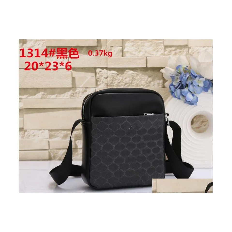 Bolsos de compras Diseñador Messenger Bolsos Totes Mens Shoder Crossbody Bag Hombres Pu Check Double G Opia Teléfono móvil Satchels Casual Wa Dht4T