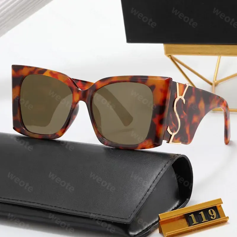 Luxury Designer Wide-armed Sunglasses For Women Mens Sun Glasses Brand Big Letter Y Eyeglass Fashion Eyewear Driving Shades Accessories