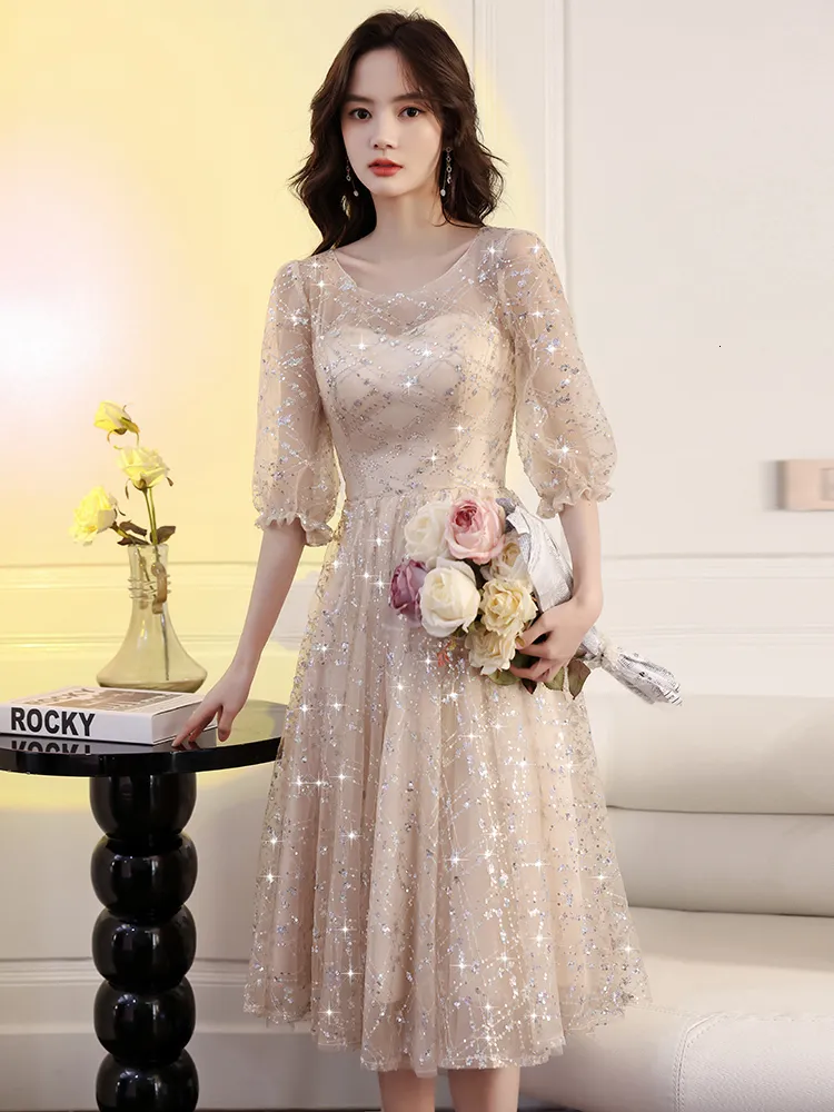 Sequin Tulle Party Dresses 2024: Elegant Short A Line... From Kong04,  $161.59 | DHgate.Com