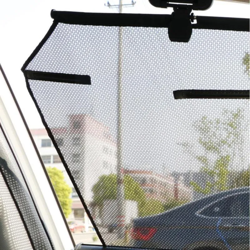 Car Sunshade Universal Sun Shade Dust UV Protection Auto Side Summer Window Mosquito Front Mesh Accessories Curtain Cover C J2Z9