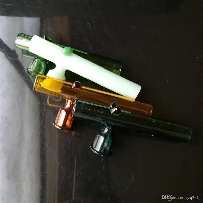 Rauchpfeifen Farbe Trichter Schornstein Großhandel Glass Bongs Accessoires, Glas