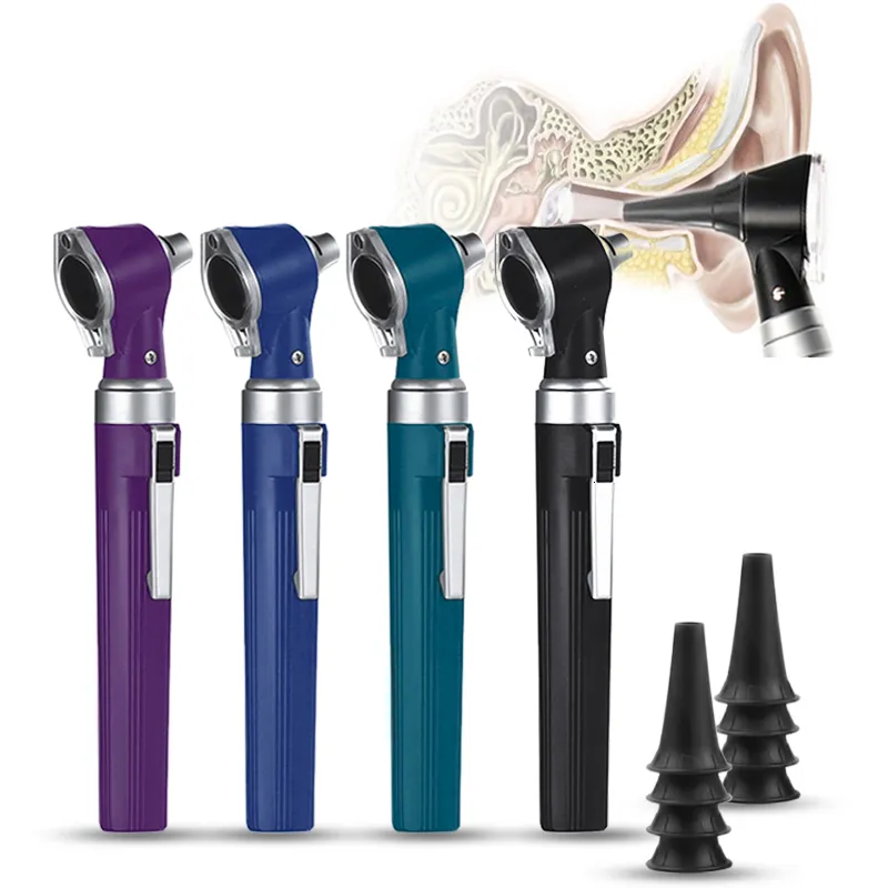 귀 케어 공급 전문 휴대용 검사 Otoscopio 드럼 내시경 직접 Otoscope 건강 진단 키트 8 검경 팁 230322