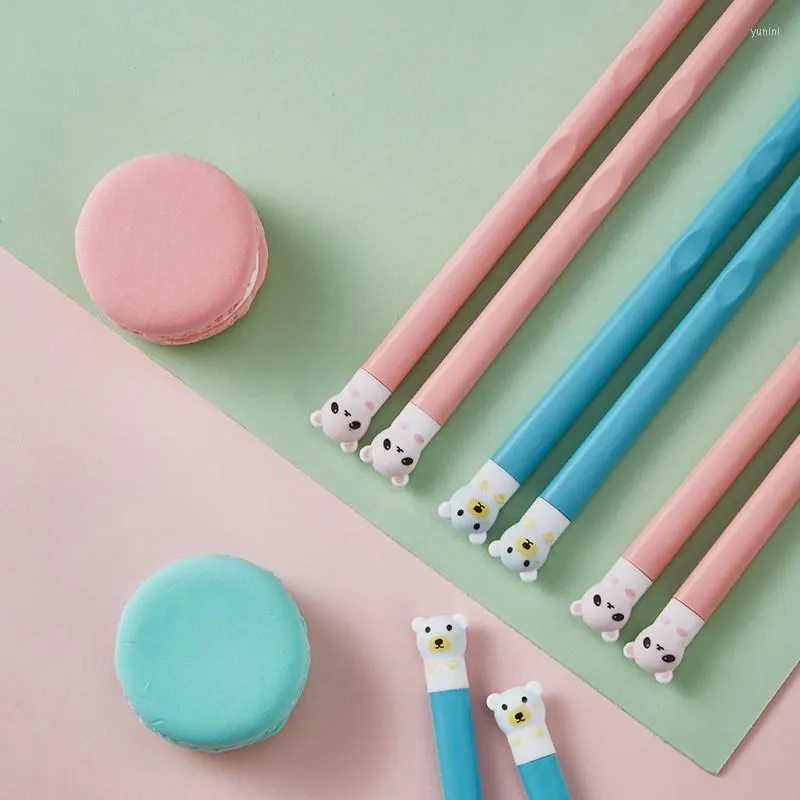 Chopsticks 1Set Pink/Blue Nice Gifts Cartoon Panda Non-slip Training For Kid Children Portable Tableware PP/Silicone