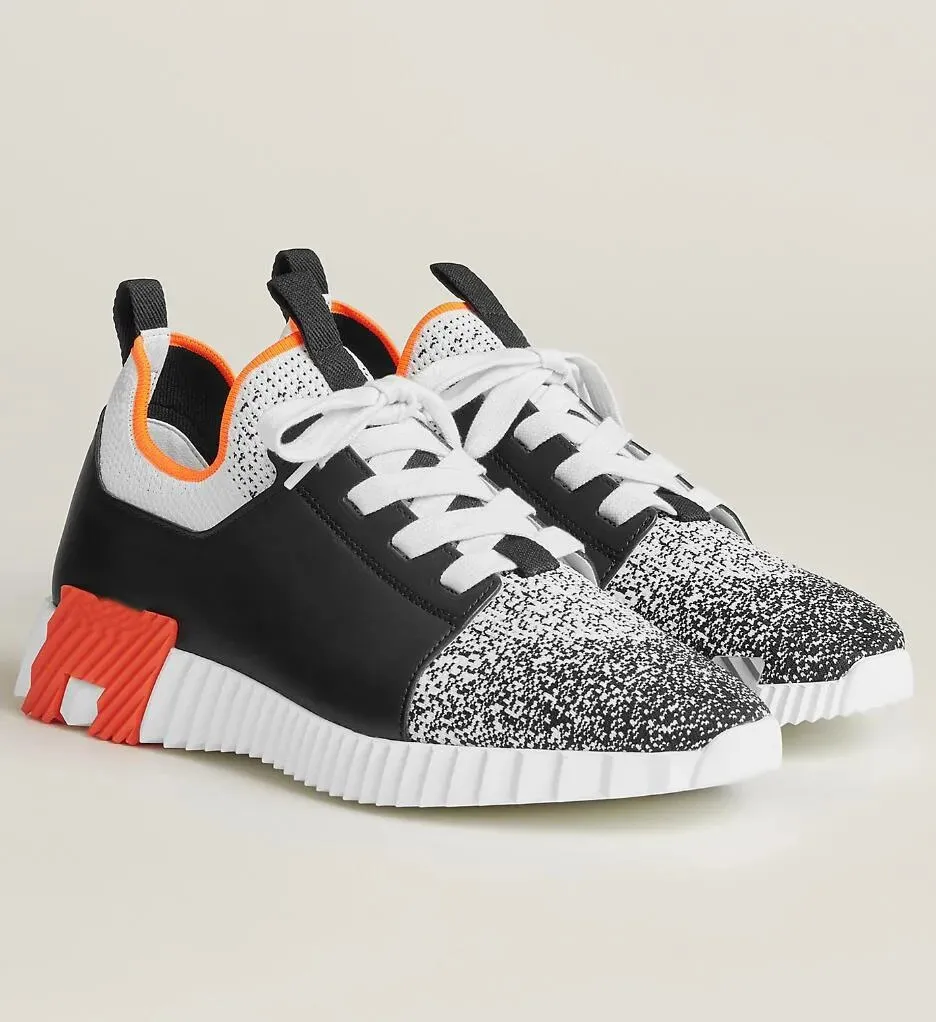 Men's Knit & Leather Dress Sneakers: Elegant Casual Walking Shoes, Rubber  Sole - Shop Now! from Dhgate Casual Shoes - price 60.94