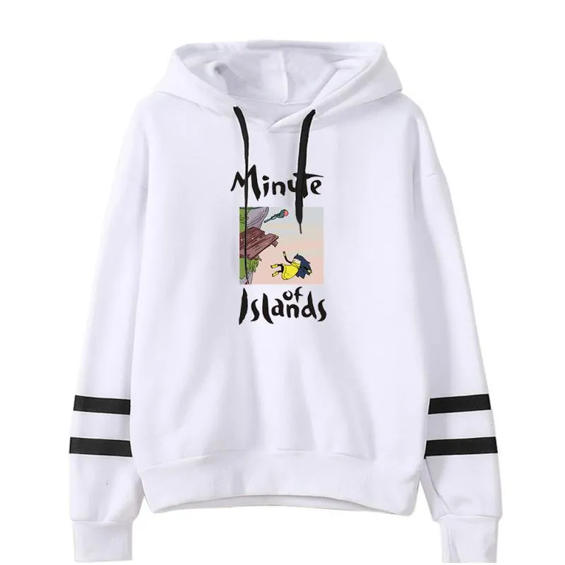 Męskie bluzy bluzy minuta wysp anime mężczyźni kobiety pullover z kapturem bawełniane polarowe po polaru duże bluzy bluza chłopcy dziewczęta