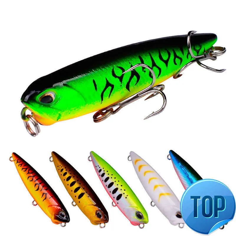 1 datorer 5,5 g/6,5 cm Snake Head Pencil Fishing Lures Floating Wobbler Fishing Tackle Aritificial Hard Bait Crankfish Bait Isca Pesca