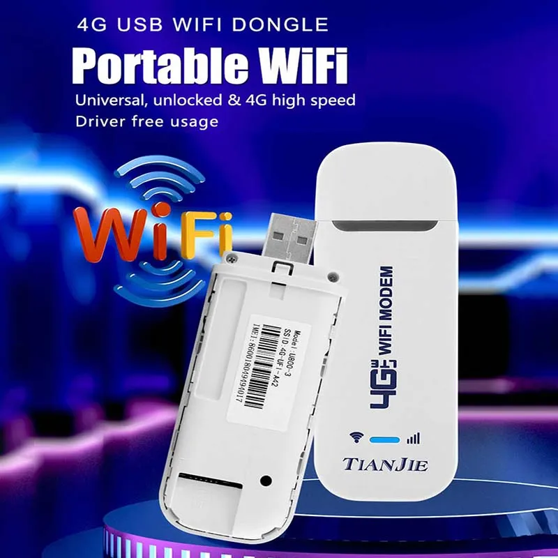 High Speed 150Mbps 4G WiFi Router With Sim Card Slot, LTE Unlock