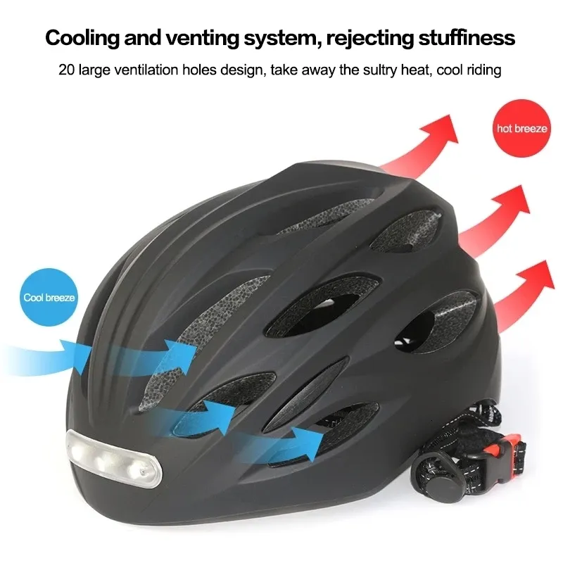 LED Bike Helmets With Communication With Tail Light And Intergrallymolded Design For Outdoor Sports And Riding Motorcycle Bike Equipment 230322 From Niao009 26.73 DHgate.Com