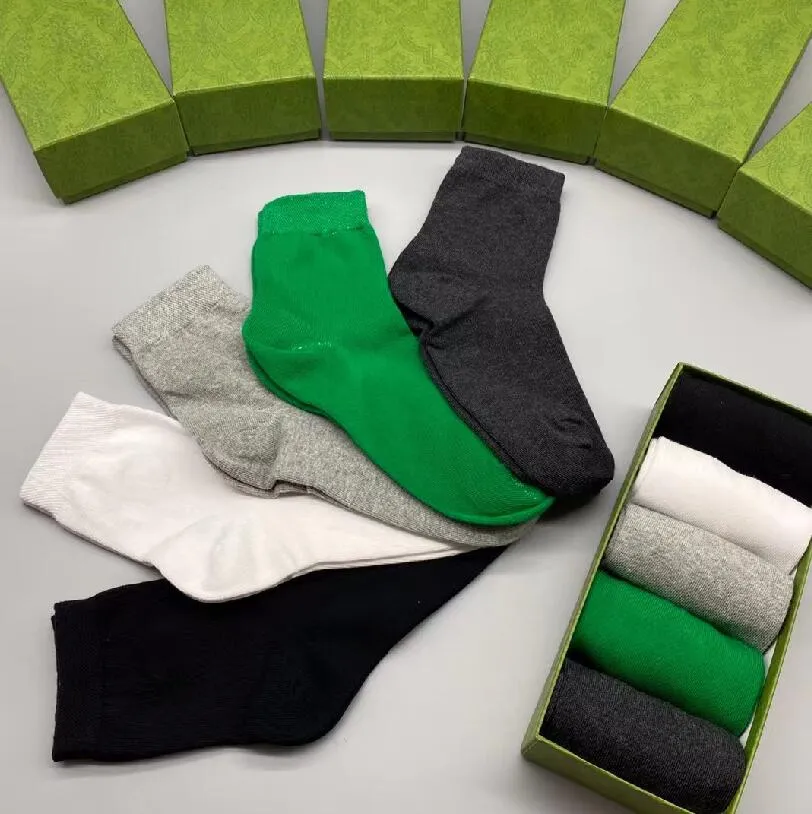 5 par/projektant pudełka G Skarpetki dla mężczyzn Kobiety swobodne czyste bawełniane pończochy unisex socki sportowe Absorbent