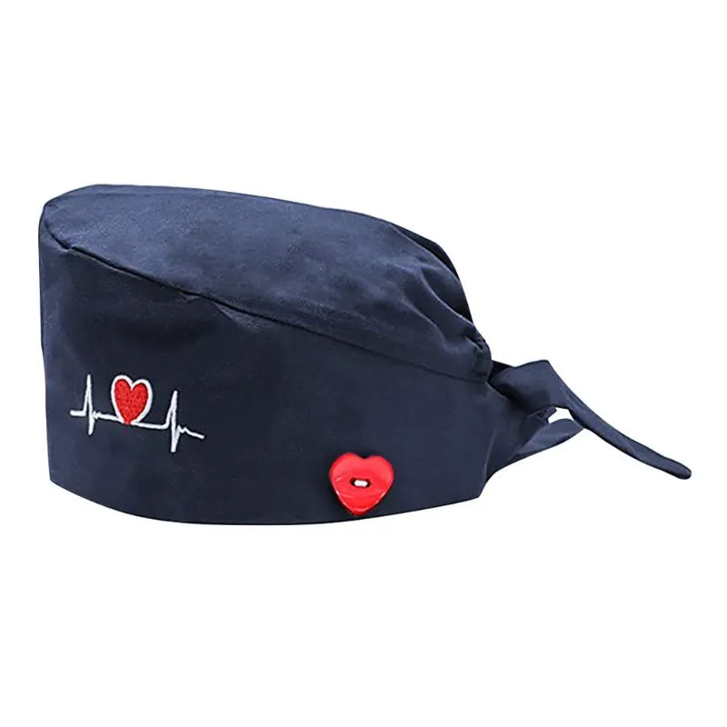 Bonnets Bonnet/Crâne Casquettes Gorro Enfermera Mode Imprimé Bouton Travail Chapeau Casual Unisexe Cap Accessoires Botones