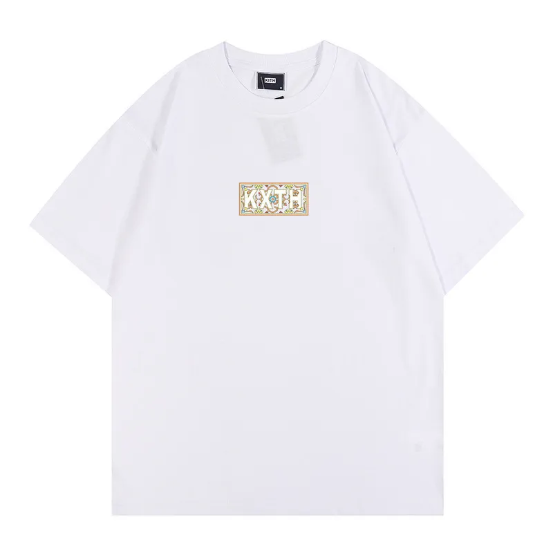 Kith Designer T Shirt Mens T Shirts Summer Men Casual Short Sleeve High Quality Printing Tees Herrkläder USA Size S-XXL 399