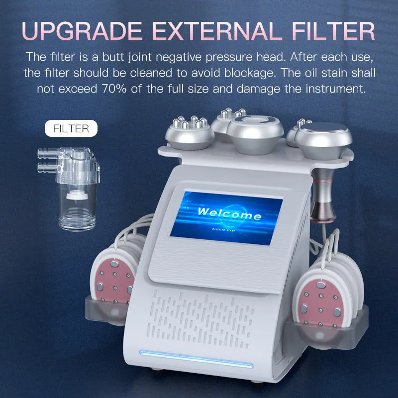 6 In 1 Fat Reduction & Cellulite Reduction Machine With 80K 6 In 1 Fat Reduction & Cellulite Reduction Machine With 80K