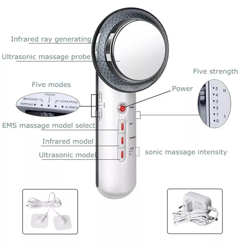 On the Market 2020 Personal Body fitness cellulite remove Electronic infrared Heating Vibrating Body slim massage machine