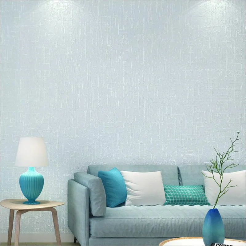 Wallpapers Non-Woven 3D Wallpaper Grind Arenaceous Solid Color Wall Paper Wedding Room Bedroom Kids Study Living TV Background