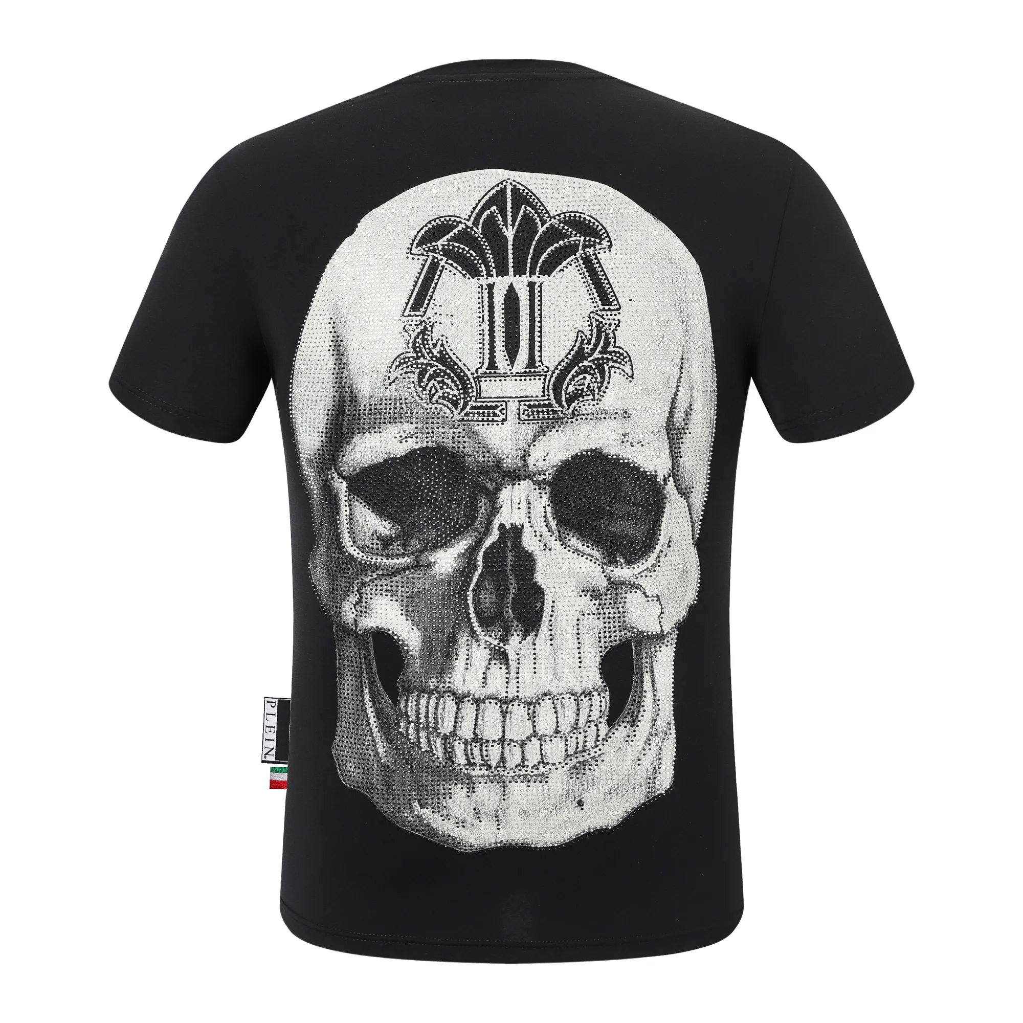 PLEIN BEAR T SHIRT Mens Designer Tshirts Brand Clothing Rhinestone PP Skull Men T-SHIRT ROUND NECK SS GOTHIC BANNER PLEIN WITH CRYSTALS Hip Hop Tshirt Top Tees 161716