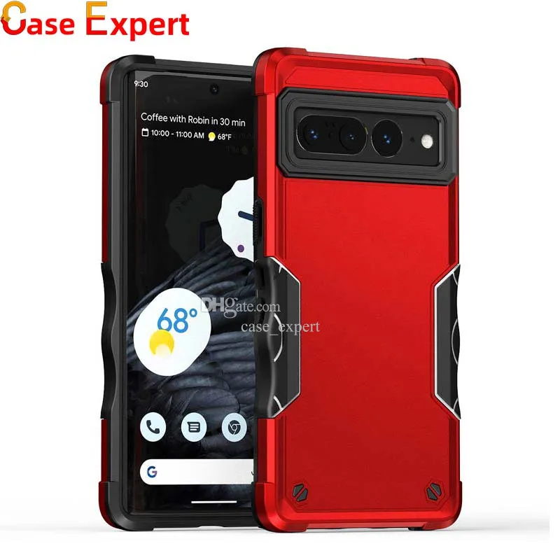 2-in-1-Dual-Layer-Handyhüllen, rutschfeste Rüstung, stoßfest, für iPhone 15 Plus Pro Max 14, Samsung S23 S24 Ultra A14 A34 A54 5G, Google Pixel 7 Pro, weiche TPU-Hart-PC-Rückseite