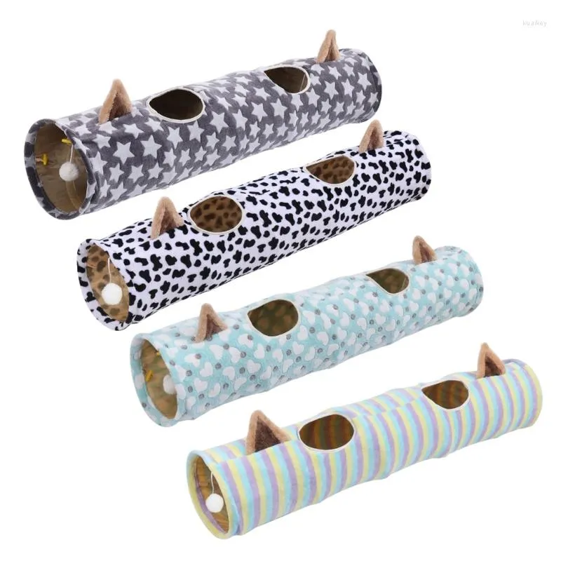 Jouets pour chats, Tunnel pliable, maison sonore, tube de jeu pour chaton, anti-rayures, divertissement d'intérieur