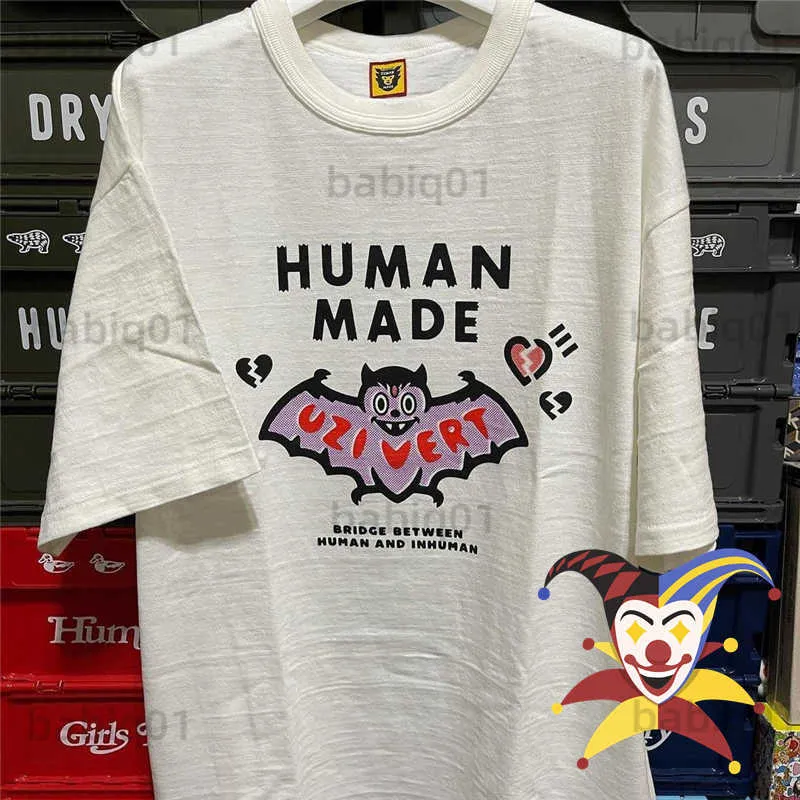 T-shirts pour hommes Bat Human Made T-shirt Hommes Femmes 1 1 Meilleure qualité Human Made Tee Slogan Graphic Print Tops Oversize T-shirt T230321