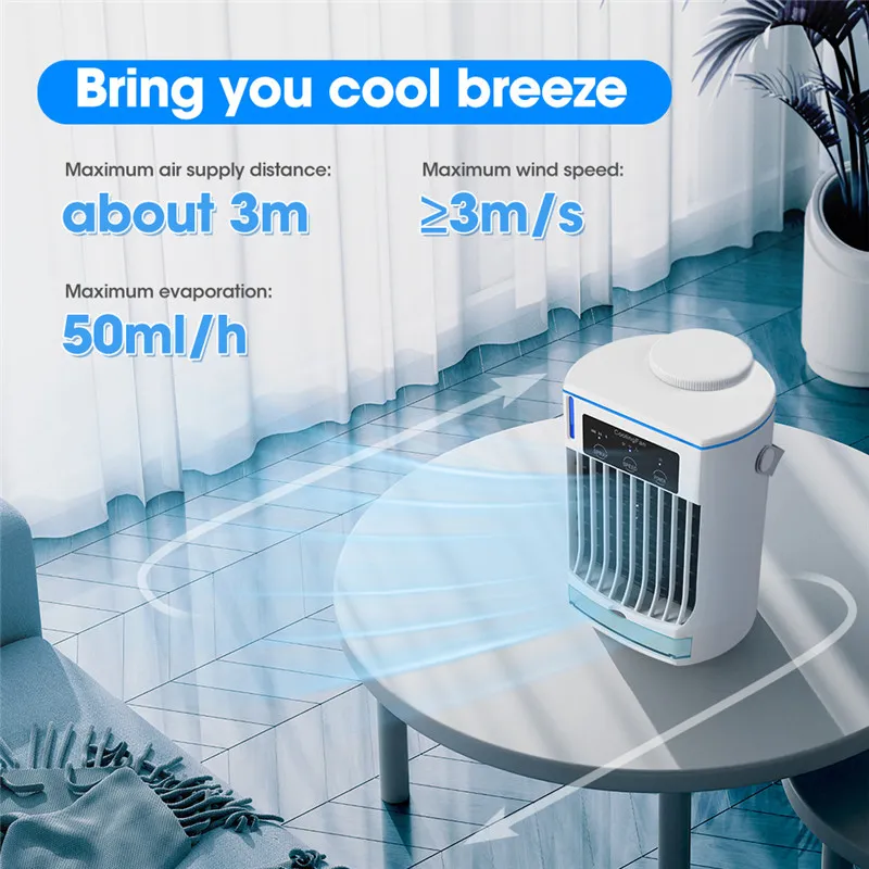 Portable Mini Air Conditioner Fan USB Rechargeable... From Fashion ...