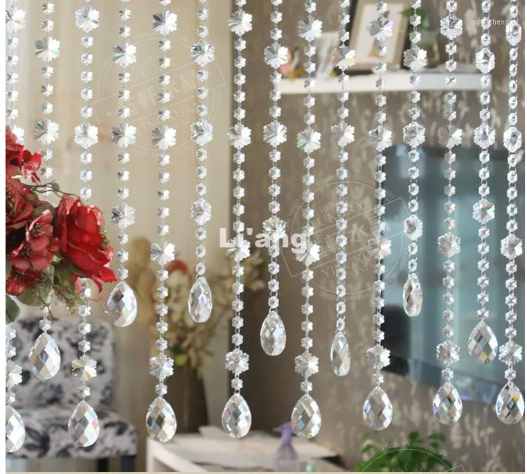 Chandelier Crystal 1M Beads Chain 10pieces/lot Home/WINDOW/DOOR CURTAIN Decoration Lighting Accessories Parts