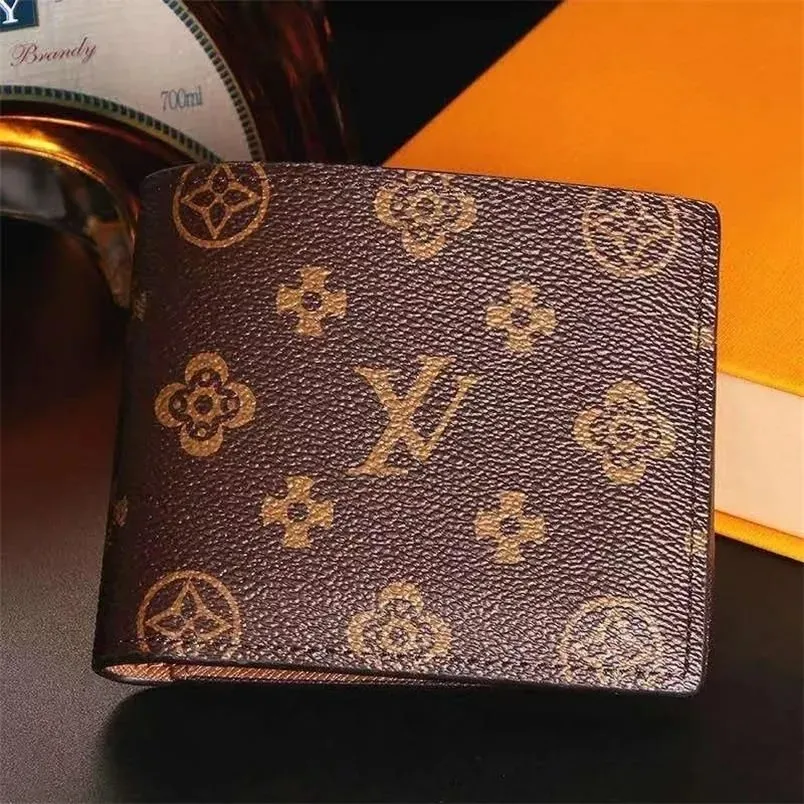 클래식 디자이너 브랜드 여성 남성 지갑 고품질 가죽 짧은 지갑 남성 동전 주머니 지갑 카드 소지자 상자 3 스타일