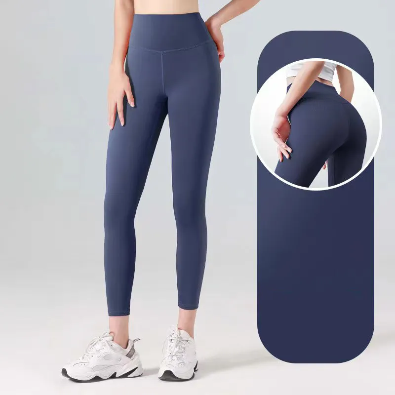 Designerskie spodnie damskie Legginsy Top Yoga Pants Długość Kolan Kolet na siłownię nogawki z wysokim talią spodni elastyczna fitness Lady Outdoor Sport