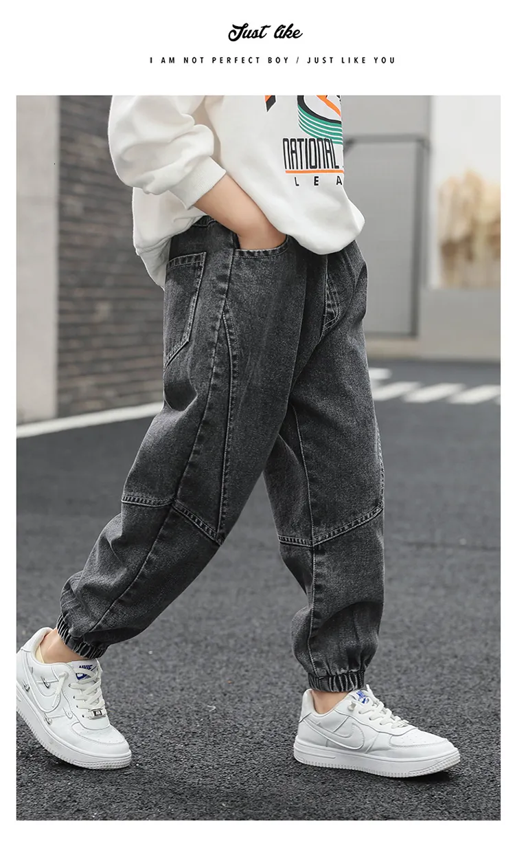 Jean Baggy Garçon Taille 74 - Pantalon Cargo Élastique Printemps - Confortable Et Respirant - Style Décontracté