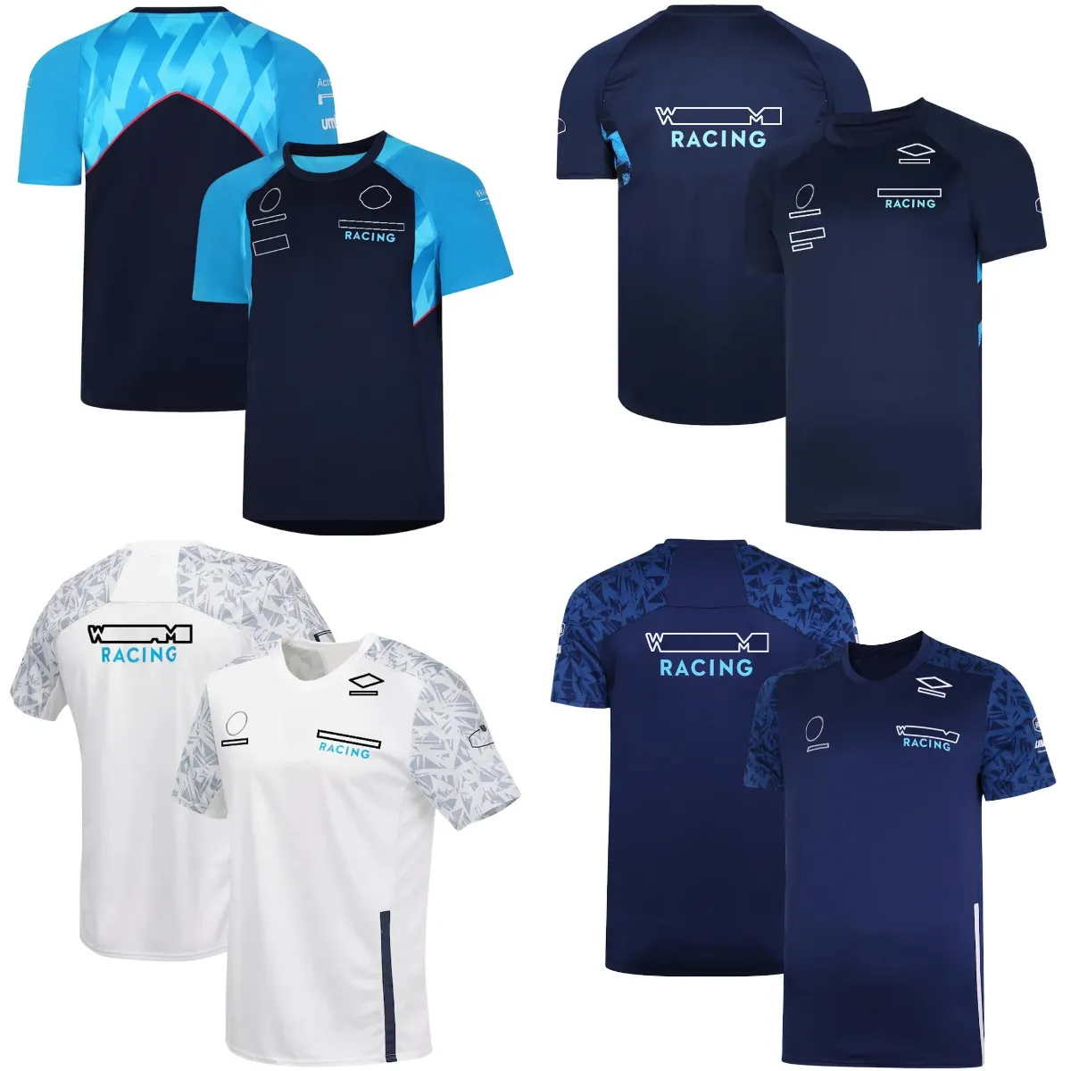 2023 F1 Racing Suit Camiseta Mangas Curtas Fórmula 1 Team Driver Camiseta Verão Masculino Casual O-pescoço Camisetas Fãs Camisa de Secagem Rápida