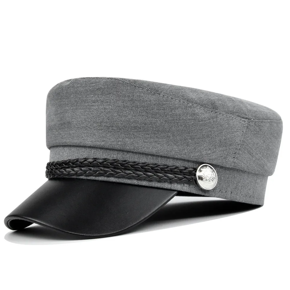 Bollkapslar högkvalitativ Militärman Kvinna Bomull Basker Flat hattar TAIN TRUCKER Vintage Black Sport Dad Bone Man 230321