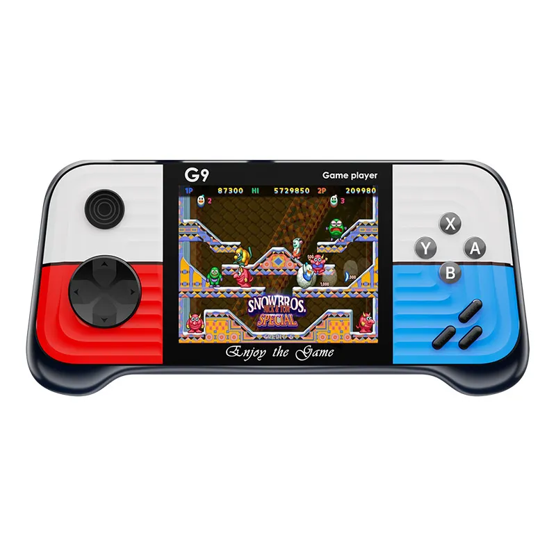 G9 Console de jeu d'arcade portable portable 3,0 pouces Écran HD Joueurs de jeu Bulit-in 666 Jeux rétro classiques Console TV Sortie AV Dropshipping