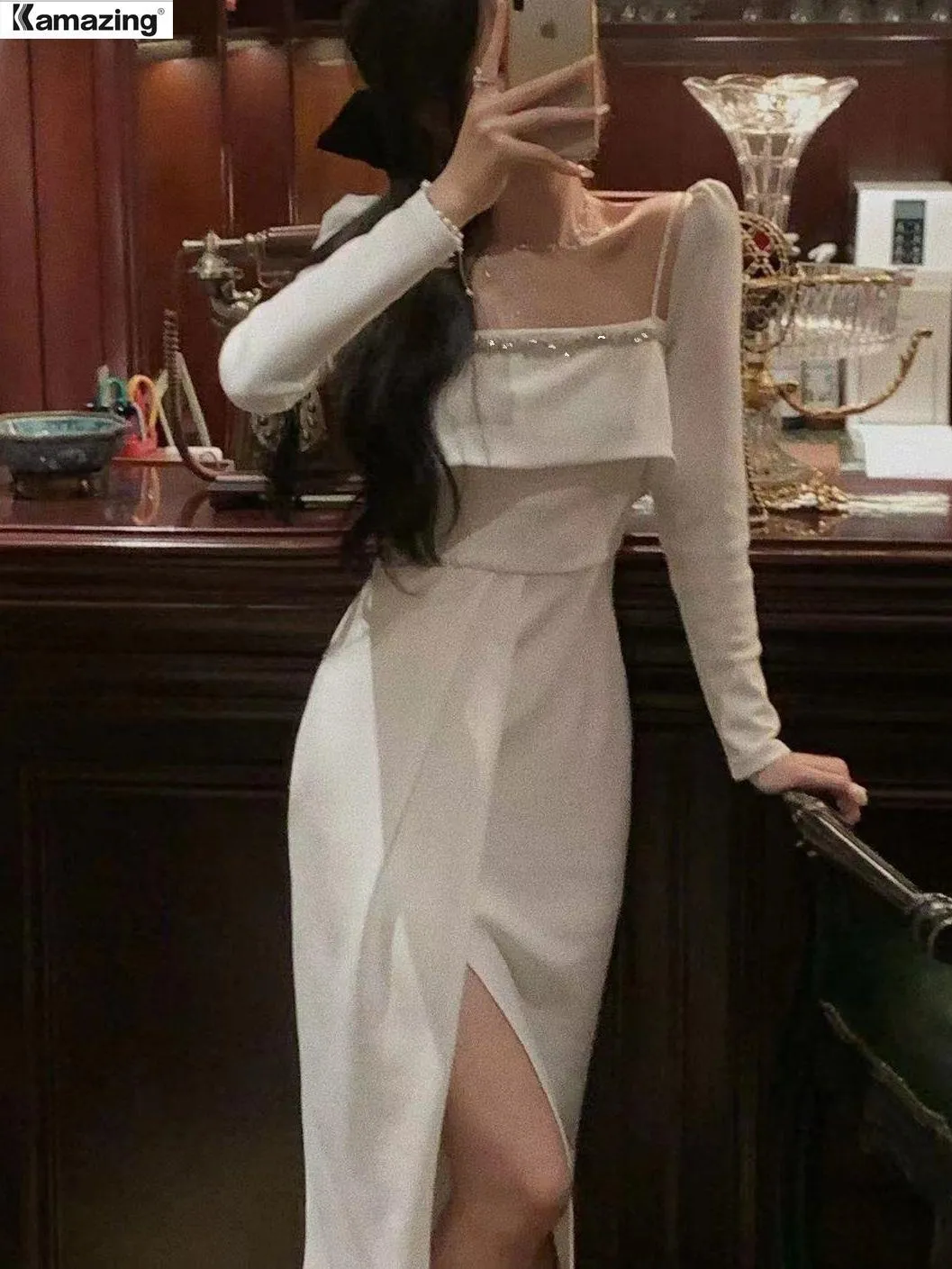 open lace back dress Arden Bespoke Dress main image 1