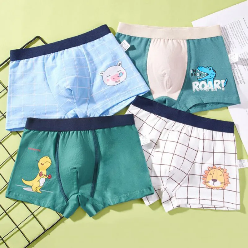 Boys Cotton Boxer Briefs Toddler Kids Soft Cotton Underwear 3 Pack Little Big Boy Dinosaur Shark Shorts Set 5 6 Years Pink